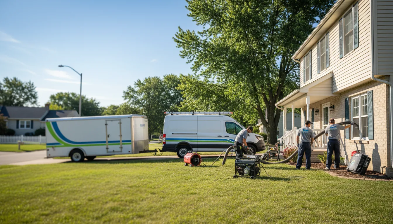Flooded Basement Restoration And Cleanup With Repair in Kingsley, MI near me